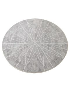 Lake Bridge Round Area Rug - Gray (synthetic illustration; no displayed measurements)
