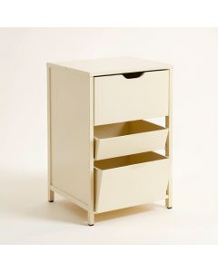 Cove Crest Freestanding Pull-Out Hamper Cabinet - Cream (synthetic illustration; no displayed measurements)