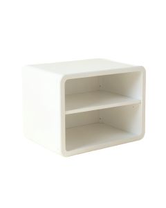 Dune Arc Low Toy Storage Unit - White
