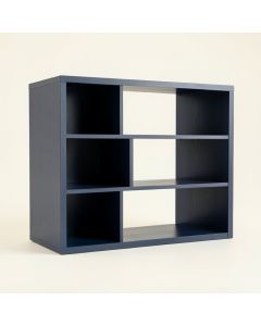 Flint Edge Desktop Shelving Unit - Navy (synthetic illustration; no displayed measurements)