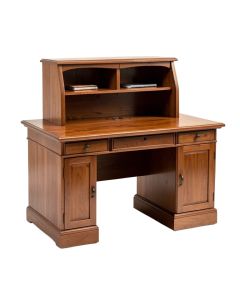 Solid Wood Secretary Desk With Hutch
