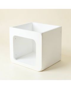 Vale Edge Empty Furniture-Style Litter Enclosure - White (synthetic illustration; no displayed measurements)