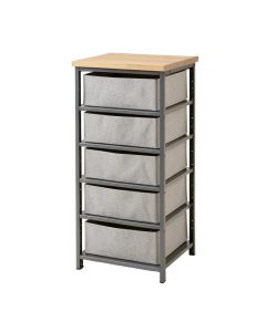 Vertical Dresser Storage Tower - Sturdy Steel Frame
