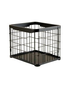 Willow Falls Empty Furniture-Style Pet Crate - Black (synthetic illustration; no displayed measurements)