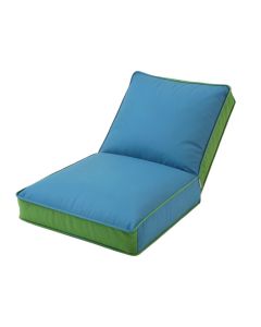 Make It Rain Cerulean Indoor/Outdoor Chaise Lounge Cushion