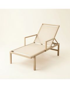 Wren Arc Outdoor Lounge Chair - Beige (synthetic illustration; no displayed measurements)