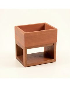 Field Canyon Empty Raised Planter - Terracotta (synthetic illustration; no displayed measurements)