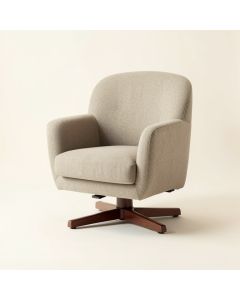 Reanne 47 '' Wide Polyester Swivel Chair And A Half (synthetic illustration; no displayed measurements)