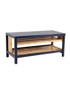 Field Edge Shoe Storage Bench - Navy (synthetic illustration; no displayed measurements)