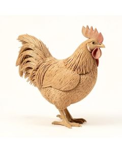 Popovich Sisal Rooster With Raffia Tail (synthetic illustration; no displayed measurements)