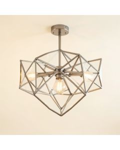 In Style 8-Light Unique / Statement Geometric Chandelier (synthetic illustration; no displayed measurements)