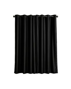 Martamique Tonal Printed Faux Silk Solid Color Blackout Thermal Grommet Curtain Panels