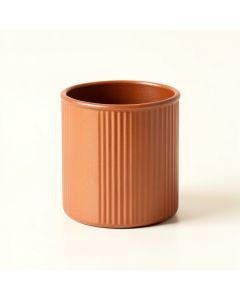 Meadow Bridge Empty Candle Holder - Terracotta (synthetic illustration; no displayed measurements)
