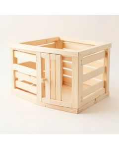 Briar Bend Empty Furniture-Style Pet Crate - Ivory (synthetic illustration; no displayed measurements)