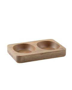 Summit Crest Pet Feeding Stand With Two Plain Empty Bowls - Gray (synthetic illustration; no displayed measurements)