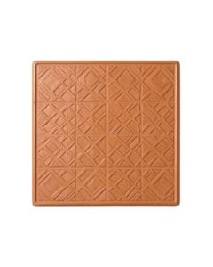 Rowan Branch Uninstalled Square Decorative Tile - Terracotta