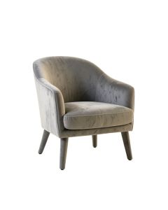 Sage Arc Upholstered Armchair - Gray