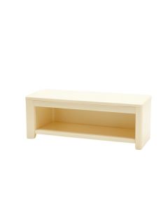Dune Crossing Narrow Outdoor Storage Bench - Cream