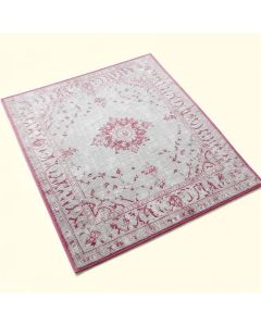 Katie Oriental Light Gray/ Fuchsia Area Rug (synthetic illustration; no displayed measurements)