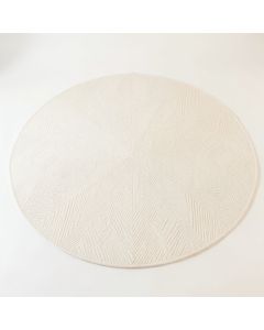 Meadow Arc Round Area Rug - Cream (synthetic illustration; no displayed measurements)