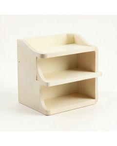 Fern Bridge Empty Mug-Storage Cabinet Insert - Cream (synthetic illustration; no displayed measurements)