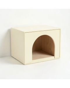 Oak Falls Wall-Mounted Cat Perch - Cream (synthetic illustration; no displayed measurements)