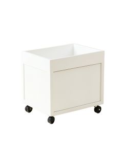 Glen Branch Empty Rolling Workshop Cart - White (synthetic illustration; no displayed measurements)