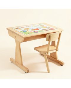 Onley Kids Art Desk With Chair Set Height Adjustable Writing Desk (synthetic illustration; no displayed measurements)