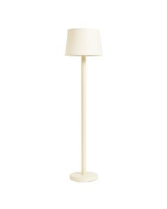 Spruce Branch Floor Lamp With A Plain Fabric Shade - Cream (synthetic illustration; no displayed measurements)