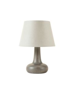Hill Crossing Table Lamp With A Plain Fabric Shade - Gray