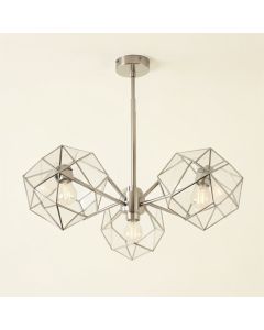 Osmanu 3-Light Shaded Chandelier Geometric Chandelier (synthetic illustration; no displayed measurements)