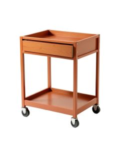 Dawn Bluff Empty Rolling Workshop Cart - Terracotta (synthetic illustration; no displayed measurements)