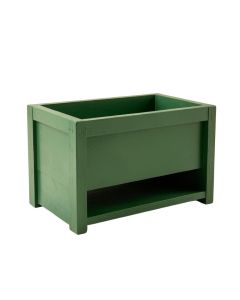 Wren Branch Empty Raised Planter - Green (synthetic illustration; no displayed measurements)