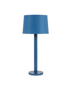 Glen Crossing Floor Lamp With A Plain Fabric Shade - Blue (synthetic illustration; no displayed measurements)