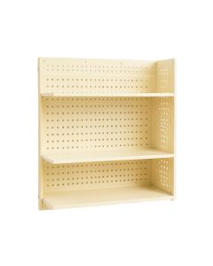 Summit Canyon Empty Wall-Mounted Tool Organizer Panel - Cream (synthetic illustration; no displayed measurements)