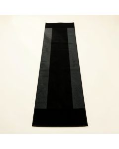 Slate Arc Narrow Runner Rug - Black (synthetic illustration; no displayed measurements)