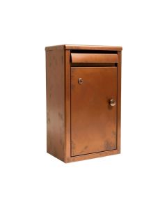 Lockhart Medium , Locking , Vertical , Wall Mount Mailbox , Aged Copper