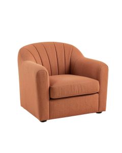Ridge Bluff Upholstered Armchair - Terracotta (synthetic illustration; no displayed measurements)