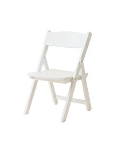 Hill Crest Folding Outdoor Chair - White
