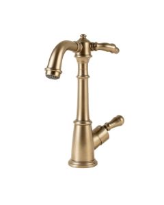 Victorian High Arch Double Handle Kitchen Faucet With Side Spray