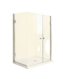 Levity 59.63 '' X 59.75 '' Bypass Bath Door With Cleancoat® Technology (synthetic illustration; no displayed measurements)