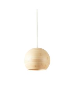 Pine Arc Pendant Light Suspended From One Plain Cable - Ivory (synthetic illustration; no displayed measurements)