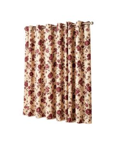 Jacobean 100 % Cotton Floral Room Darkening Thermal Grommet Curtain Panels