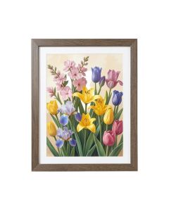 Morning Iris - 2 Piece Picture Frame Graphic Art Print Set On Paper
