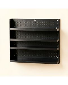 Reed Bend Empty Wall-Mounted Tool Organizer Panel - Black (synthetic illustration; no displayed measurements)
