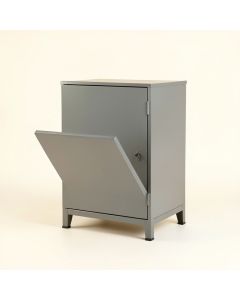 Meadow Bend Freestanding Pull-Out Hamper Cabinet - Gray (synthetic illustration; no displayed measurements)