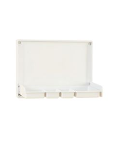 Dune Bridge Empty Wall-Mounted Tool Organizer Panel - White (synthetic illustration; no displayed measurements)