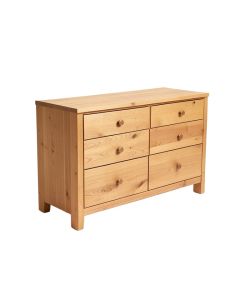 Westhoff 60 '' Wide 6 Drawer Pine Wood Credenza