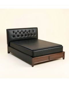 Pihu Tufted Low Profile Sleigh Bed (synthetic illustration; no displayed measurements)