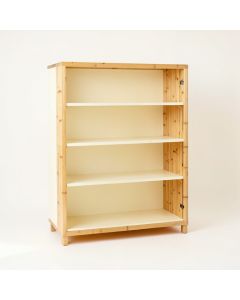 Harbor Crossing Freestanding Bookcase - Cream (synthetic illustration; no displayed measurements)